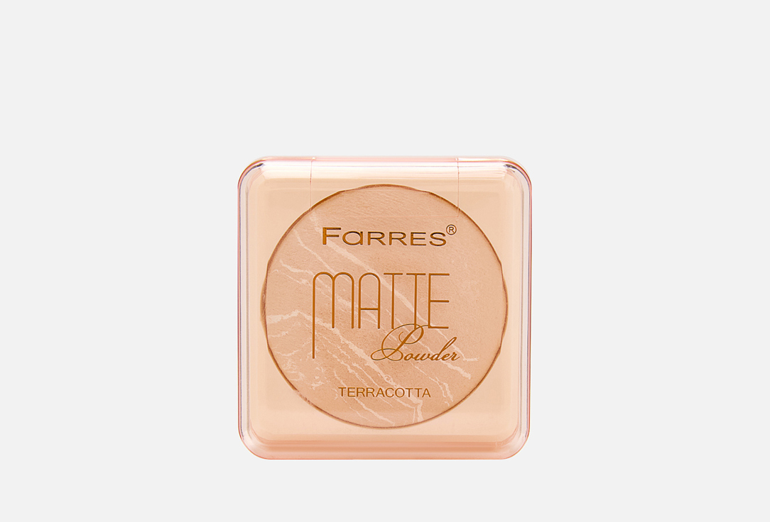 Изображение товара Пудра для лица FARRES Matte terracotta powder фиксация и сияние 10 г