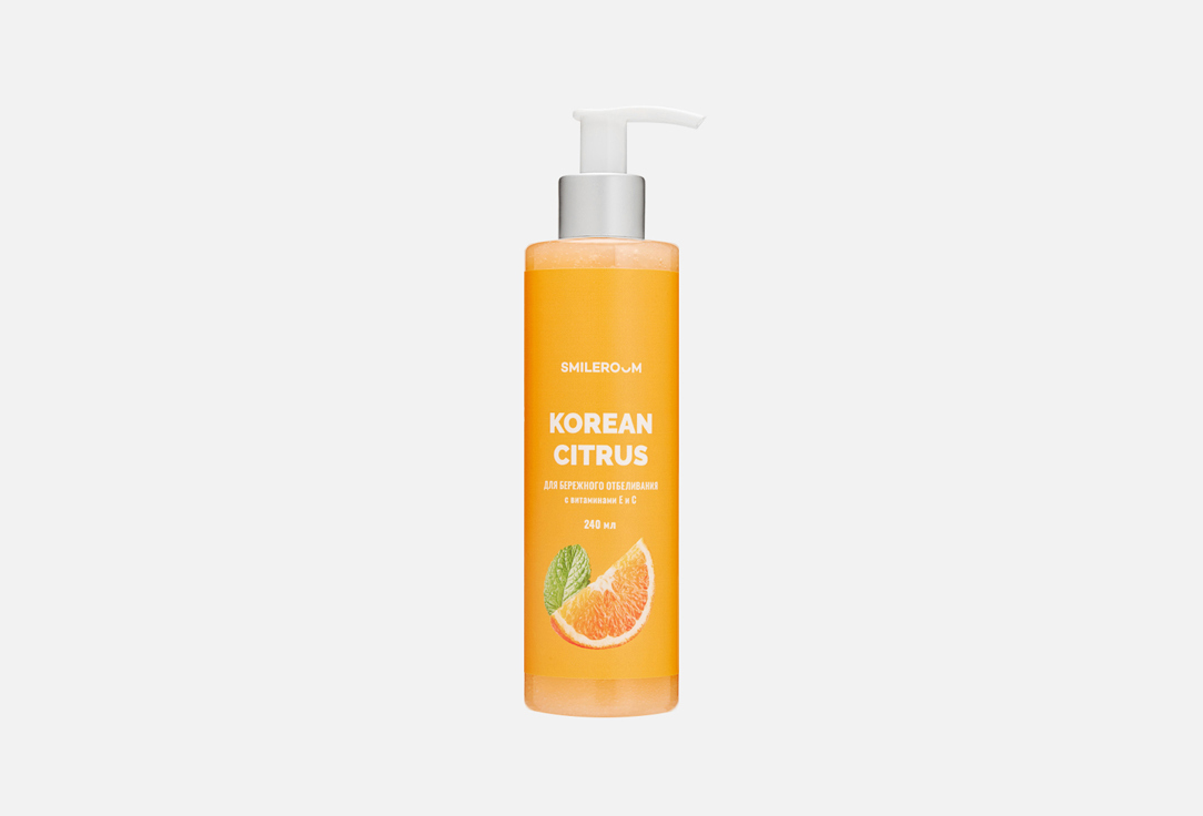 

Отбеливающая зубная паста SMILEROOM, Korean citrus 240 мл