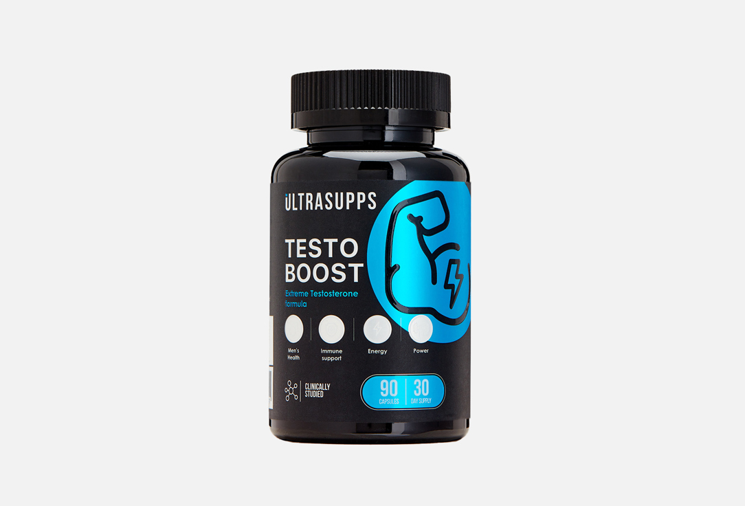 БАД для мужского здоровья ULTRASUPPS Цинк 3 мг, порошок корня маки, порошок дикорастущего ямса 600 мг в капсулах 90 шт
