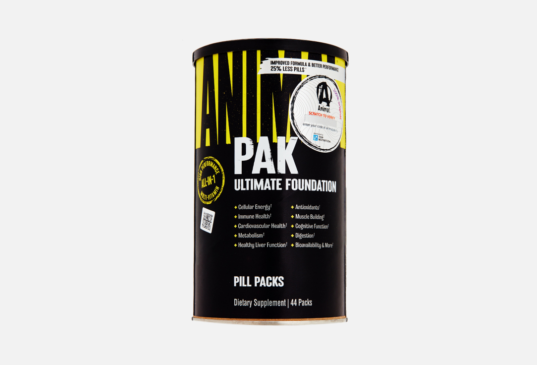 Предтренировочный комплекс ANIMAL Pak в таблетках 44 шт