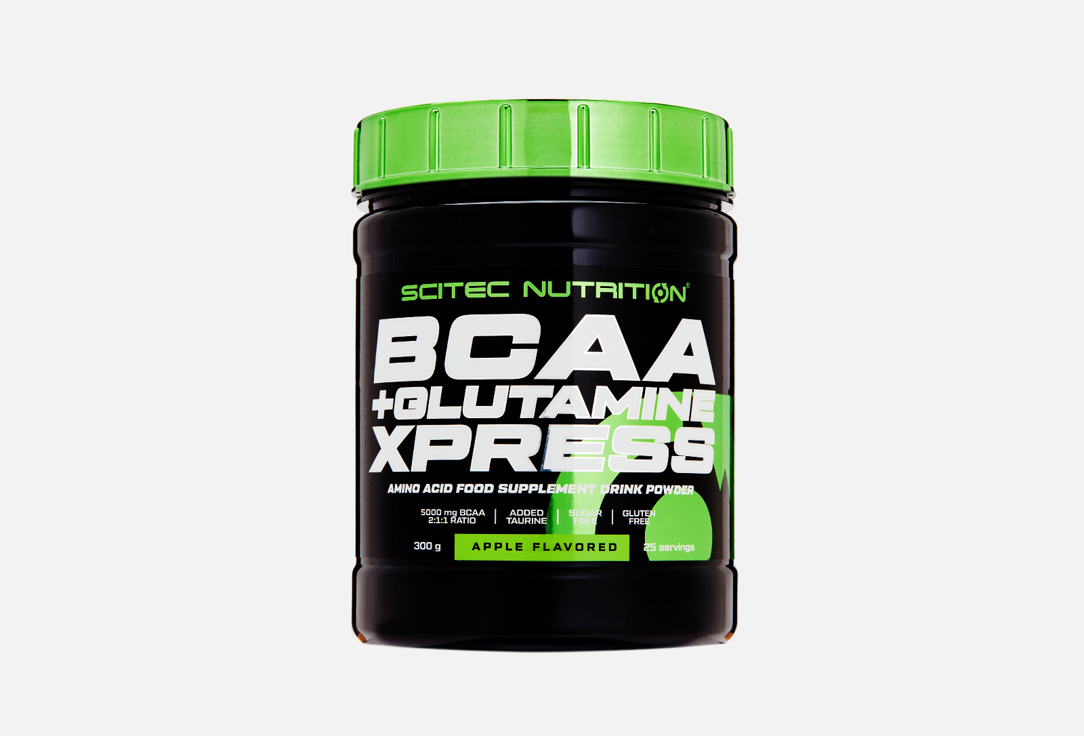 Изображение товара Аминокислоты Scitec Nutrition BCAA+Glutamine Xpress яблоко в порошке