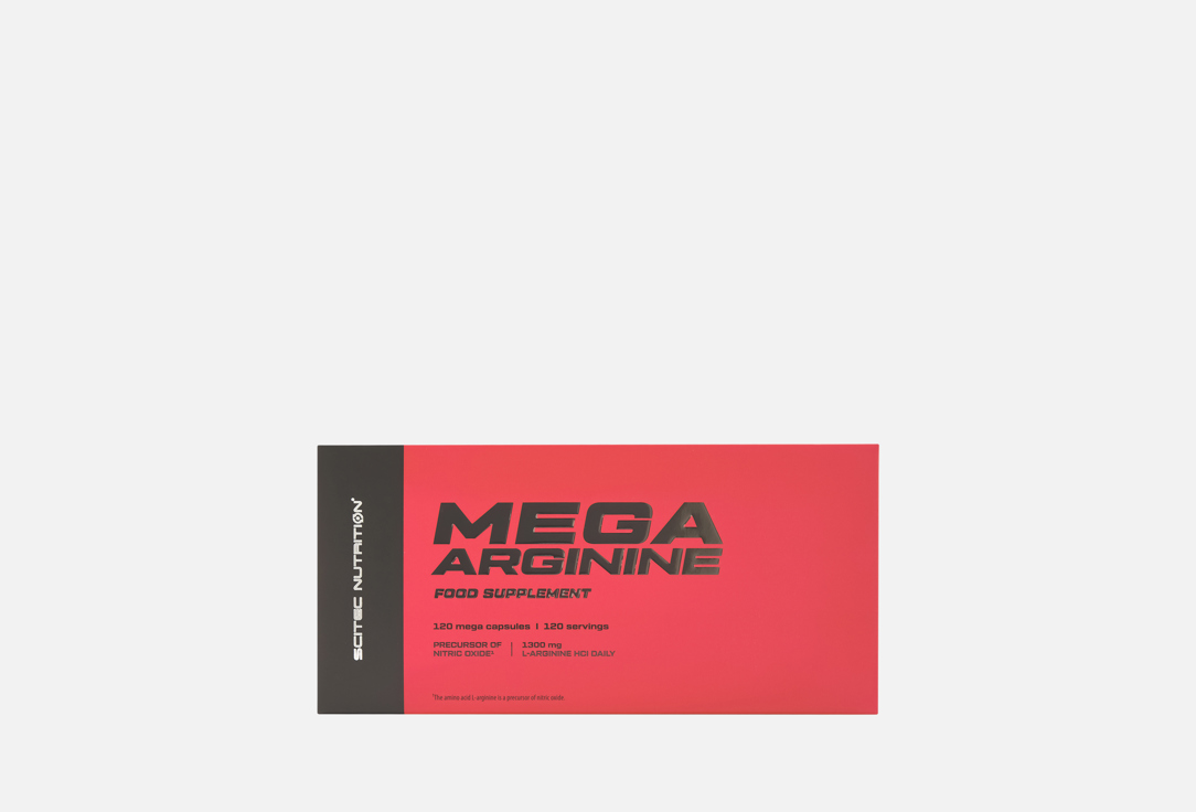 

Аргинин SCITEC NUTRITION, Мега 1300 мг в капсулах 120 шт