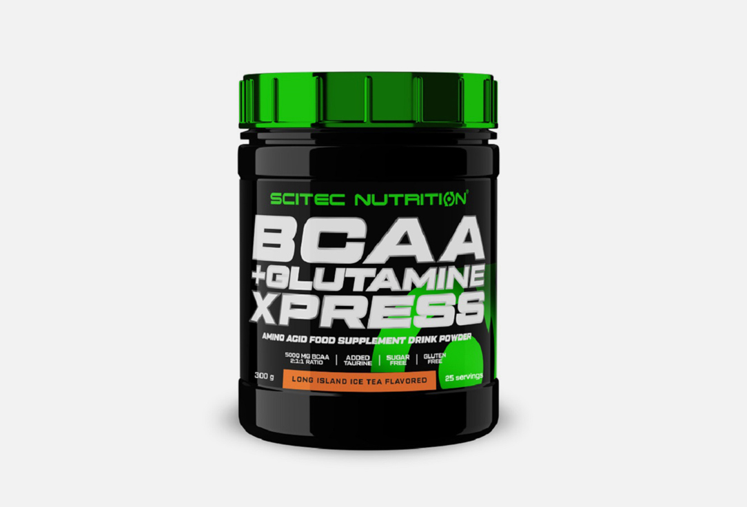 

Предтренировочный комплекс SCITEC NUTRITION, BCAA+Glutamine Xpress Лонг Айленд в порошке 300 г