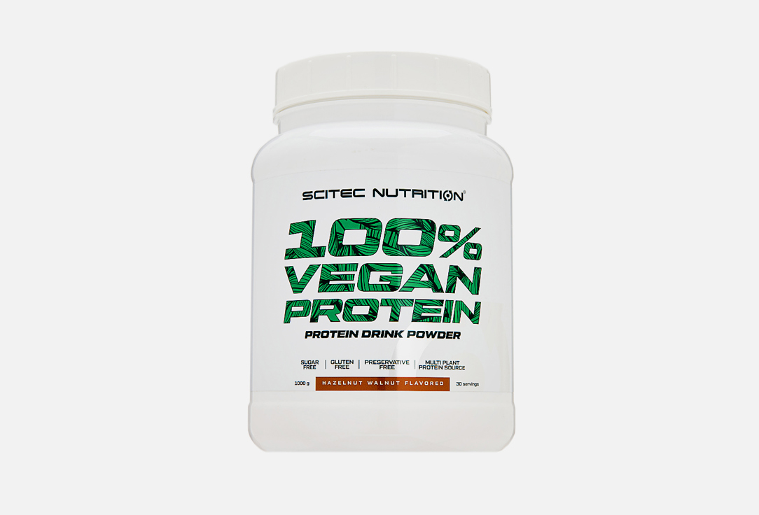 

растительный Протеин SCITEC NUTRITION, Веган Фундук-Грецкий орех в порошке 1000 г