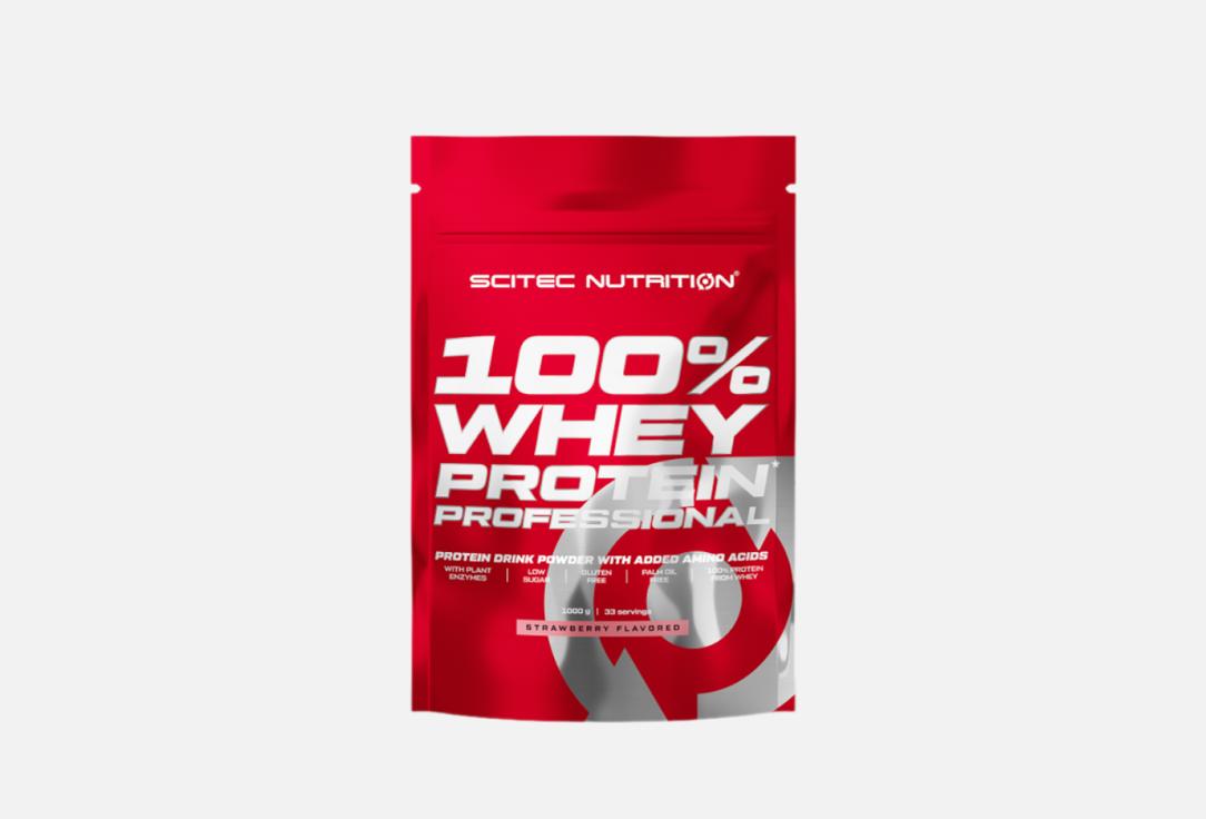 

Протеин SCITEC NUTRITION, Whey Protein Professional клубника в порошке 1000 г