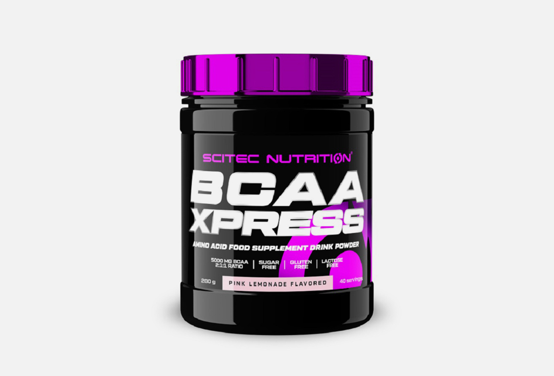 Аминокислоты SCITEC NUTRITION BCAA Xpress розовый лимонад в порошке 280 г metabolic nutrition tri pep лимонад 400 грамм