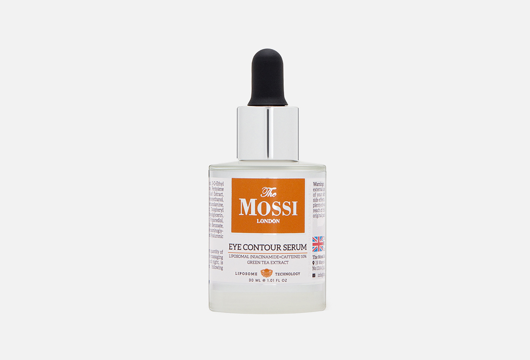 

Сыворотка для кожи вокруг глаз THE MOSSI LONDON, Niacinamide+Caffeine Green Tea Extract 30 мл