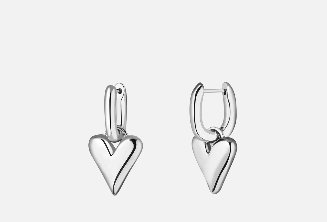 Серьги Hearts silver YOU JEWEL Heart silver 2 шт