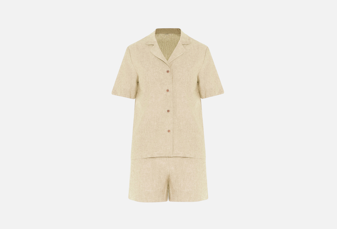 Комплект рубашка и шорты COMFORTLEE Sand beige L мл шорты мужские камуфляж белый зеленый р р 48