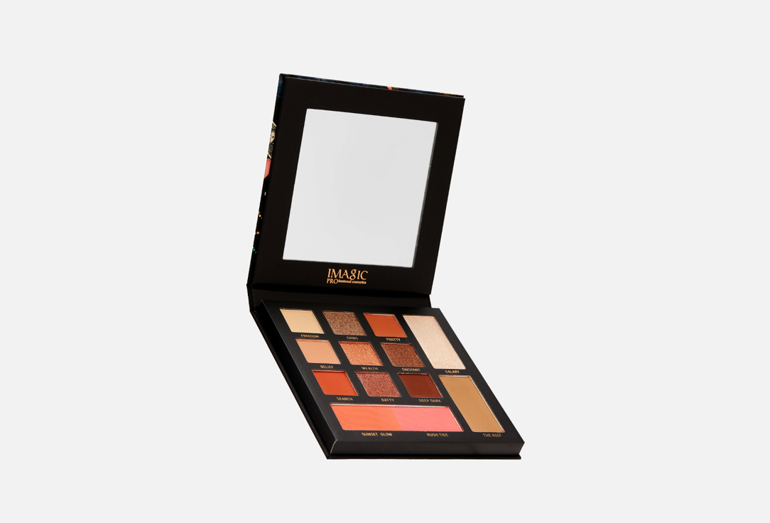 

Палетка теней для век IMAGIC, Коричневый, Lorelei face palette 15.8 г