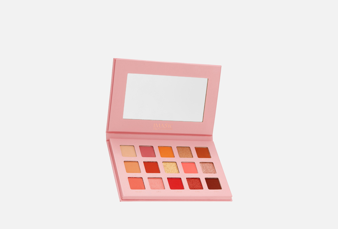 Палетка теней для век IMAGIC Pink sweet girl eyeshadow palette 15 colors 15.8 г