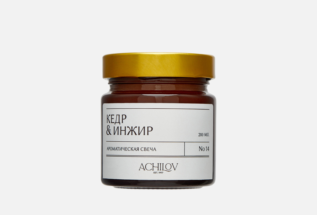 Изображение товара Аромасвеча Achilov кедр и инжир с временем горения более 40 часов