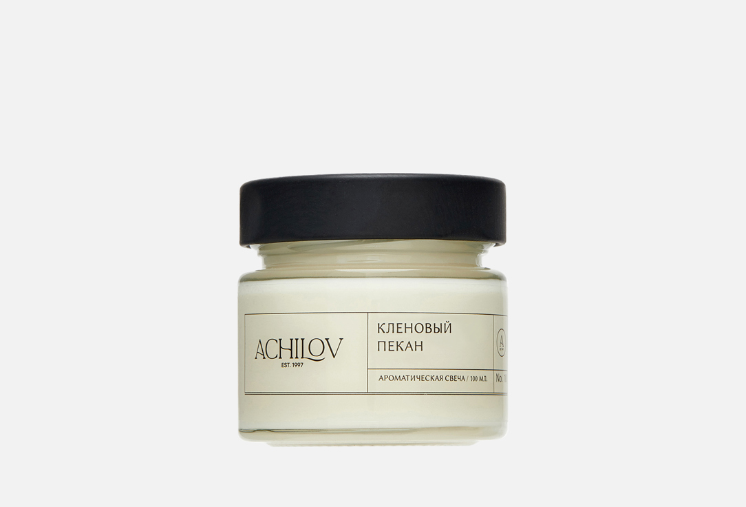 Изображение товара Аромасвеча Achilov кленовый пекан 20 часов аромат гурманский натуральный состав