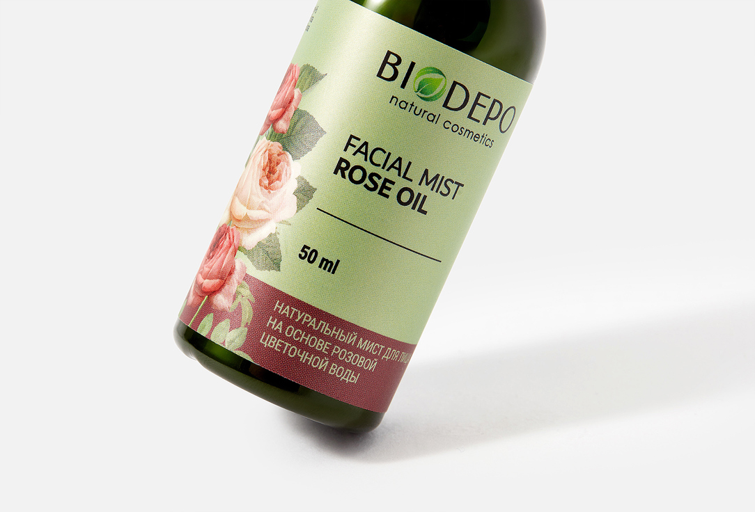 Тоник-гидролат для лица BIODEPO с эфирным маслом розы 