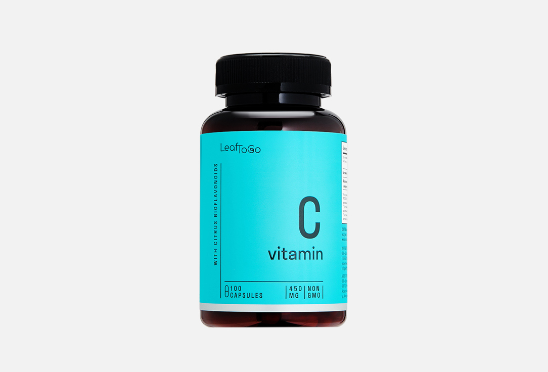 витамин с vitateka 900 мг в капсулах 100 шт БАД для укрепления иммунитета LEAFTOGO Витамин С 900 мг в капсулах 100 шт