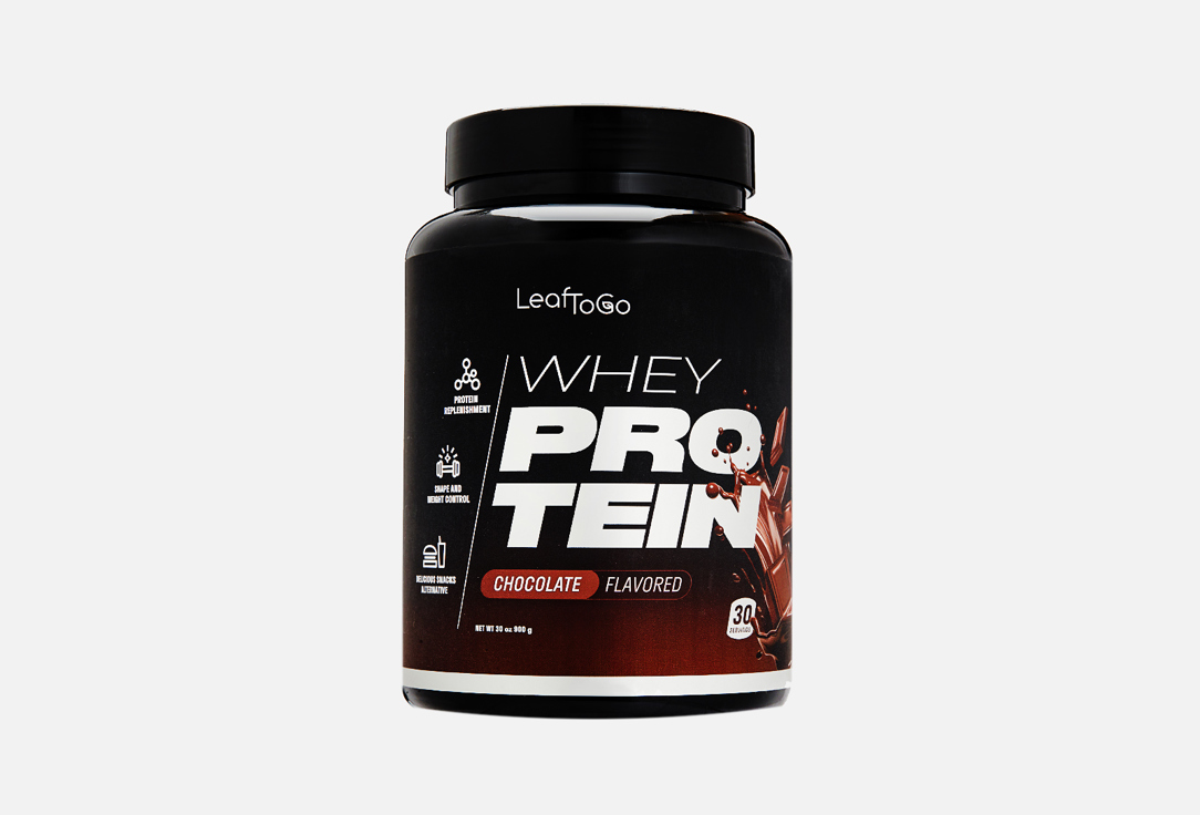 Протеин LeafToGo шоколад Лизин 2670 мг, Лейцин–изолейцин 4141 мг в порошке 