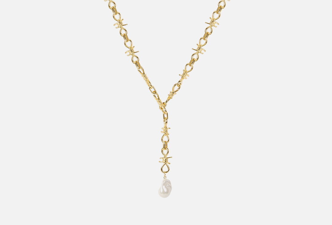 Колье с жемчугом BE WHY NOT Из бижутерного сплава 1 шт