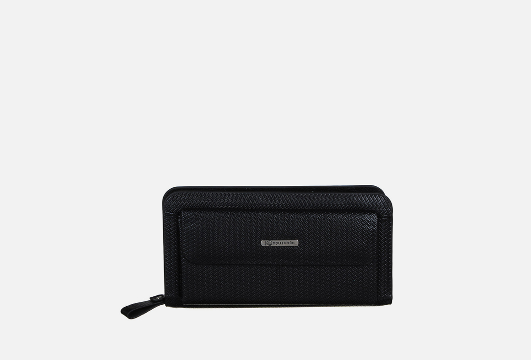 Кошелек с отделением для смартфона ЮНИLOOK Wallet with pocket бумажник текстиль черный