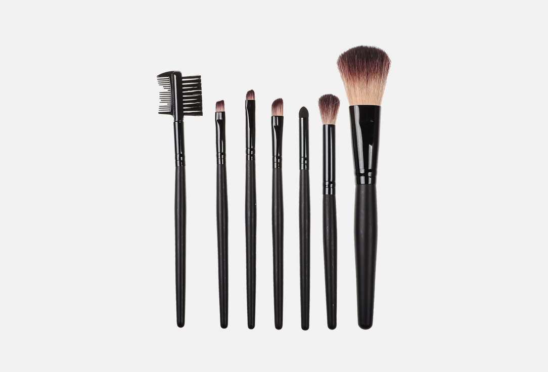 Набор профессиональных кистей для макияжа ЮНИLOOK Profesional brush set 7 шт набор из 10 кистей для макияжа ocean черный