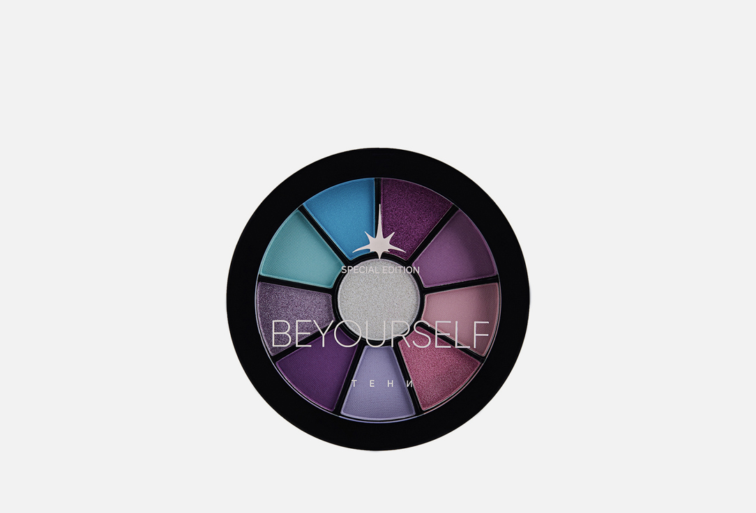 Тени для век ЮниLOOK Eye Shadow palette 10-color 03, Фиолетово-ягодные