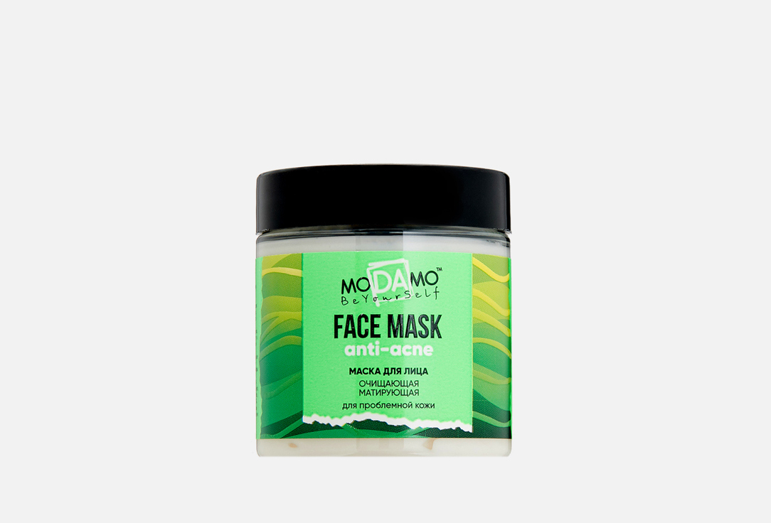 Очищающая маска для лица MODAMO Be your self Anti-acne 75 мл подсушивающая маска для лица anti acne fresh spa 75мл