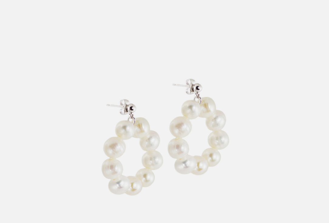 Изображение товара Серьги-кольца Alerie-Accessories Catherine из натурального жемчуга