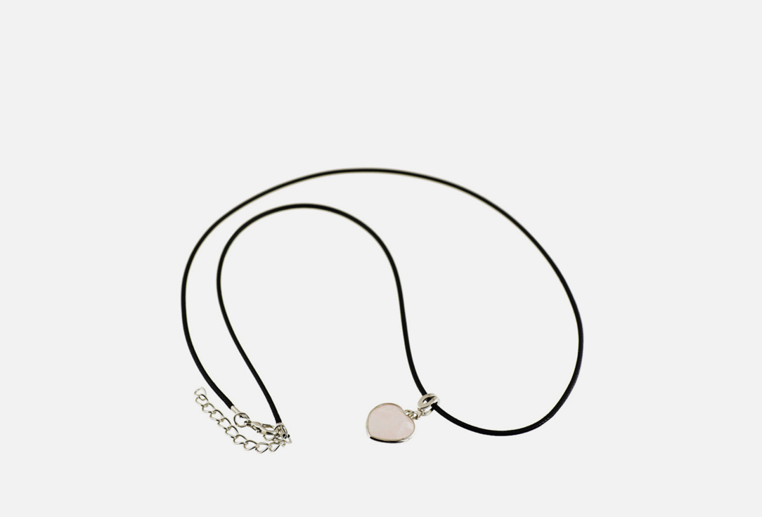 Изображение товара Колье Alerie-Accessories Love Story с сердцем из розового кварца