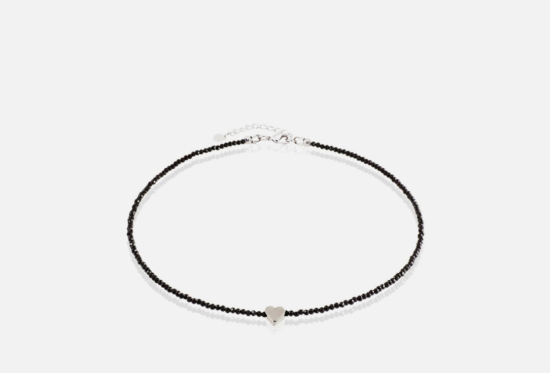 Изображение товара Чокер Alerie-Accessories Love Story из черной шпинели с сердцем