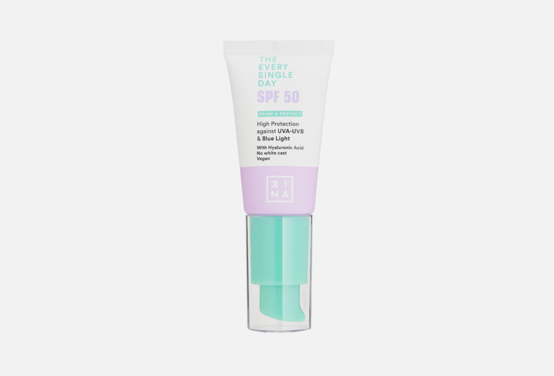 Дневной защитный крем для лица SPF50 3INA The every single day 15 мл