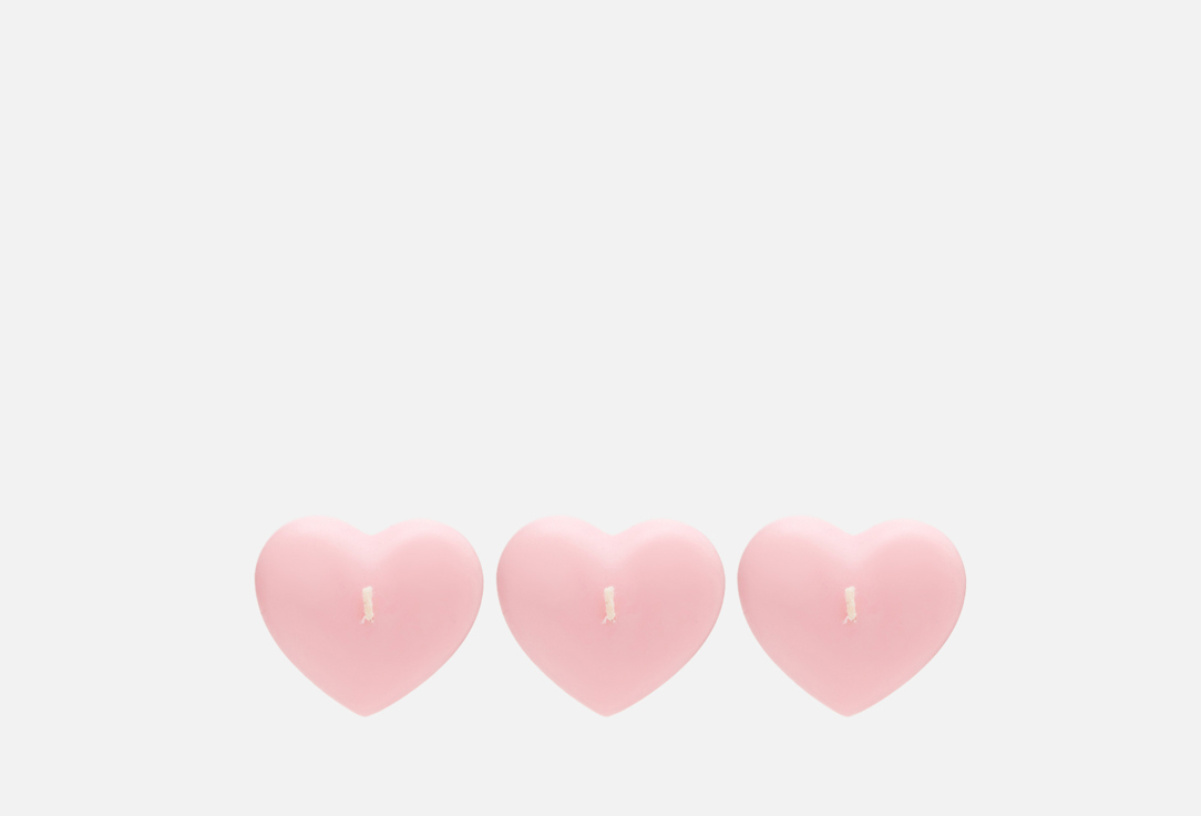 

Свеча NOTEM, Розовый, 3 сердца Pink 3 шт