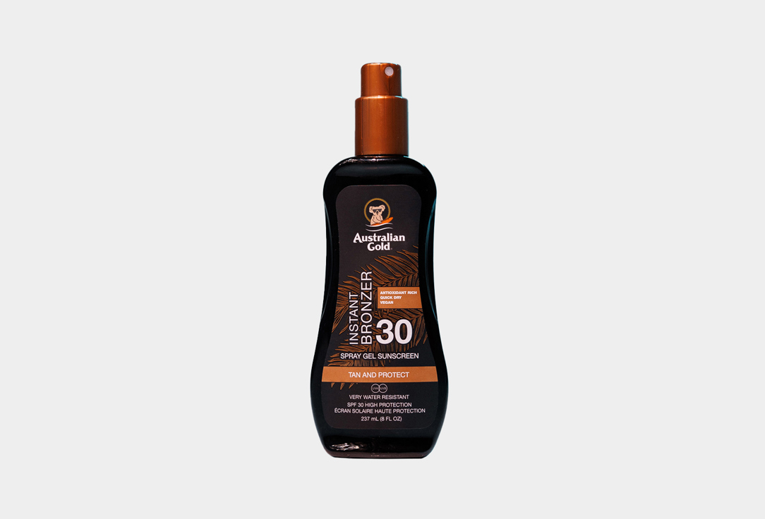 

Спрей-гель для тела SPF30 AUSTRALIAN GOLD, Instant Bronzer 237 мл