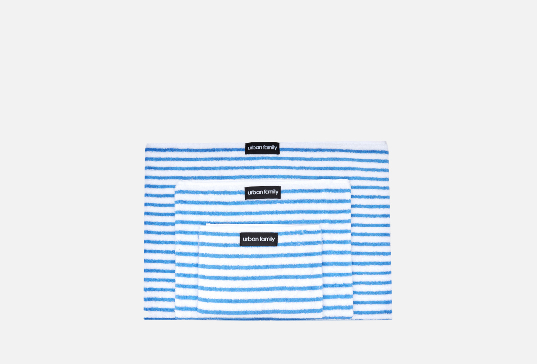 

Набор полотенец махровых URBAN FAMILY, Принт, Alket Полоса 3 шт