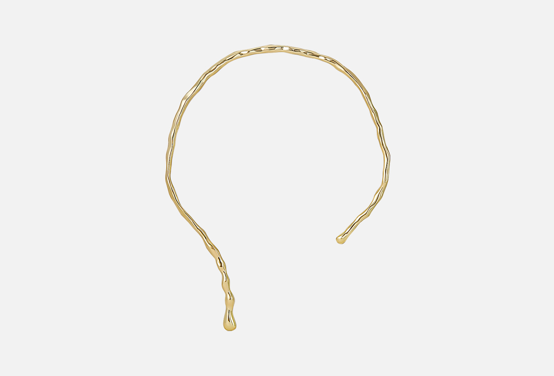 

Колье ATTRIBUTE SHOP, Жесткое мятое золотистое 1 шт