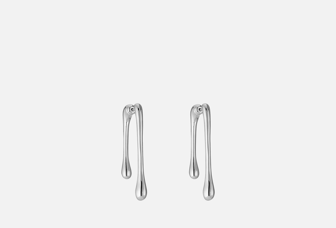 Изображение товара Серьги Attribute Shop Длинные капли серебристые