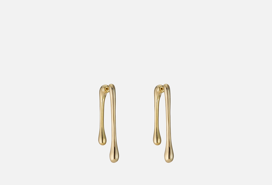 Изображение товара Серьги Attribute Shop Длинные капли золотистые