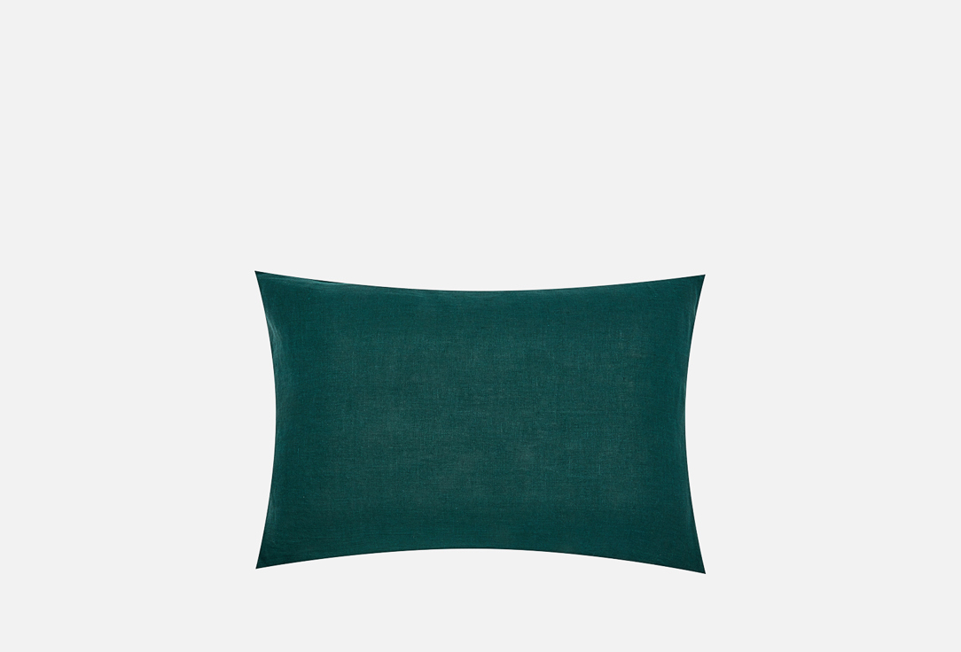 Наволочка LINEN TEXTURE Изумрудный, 50x70