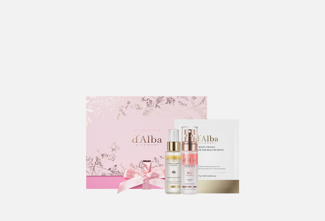 Подарочный набор для лица и волосами D'ALBA Gift set for facial and hair care 3 шт
