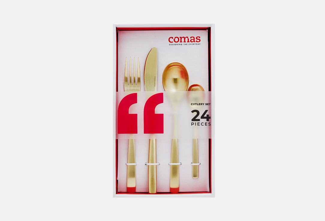 

Набор столовых приборов COMAS, Золотой, Champagne cutlery 24 шт