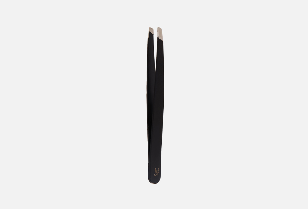 Пинцет LEI Beveled, black, unsharpened 1 шт lei пинцет скошенный матовый незаточенный серия 157