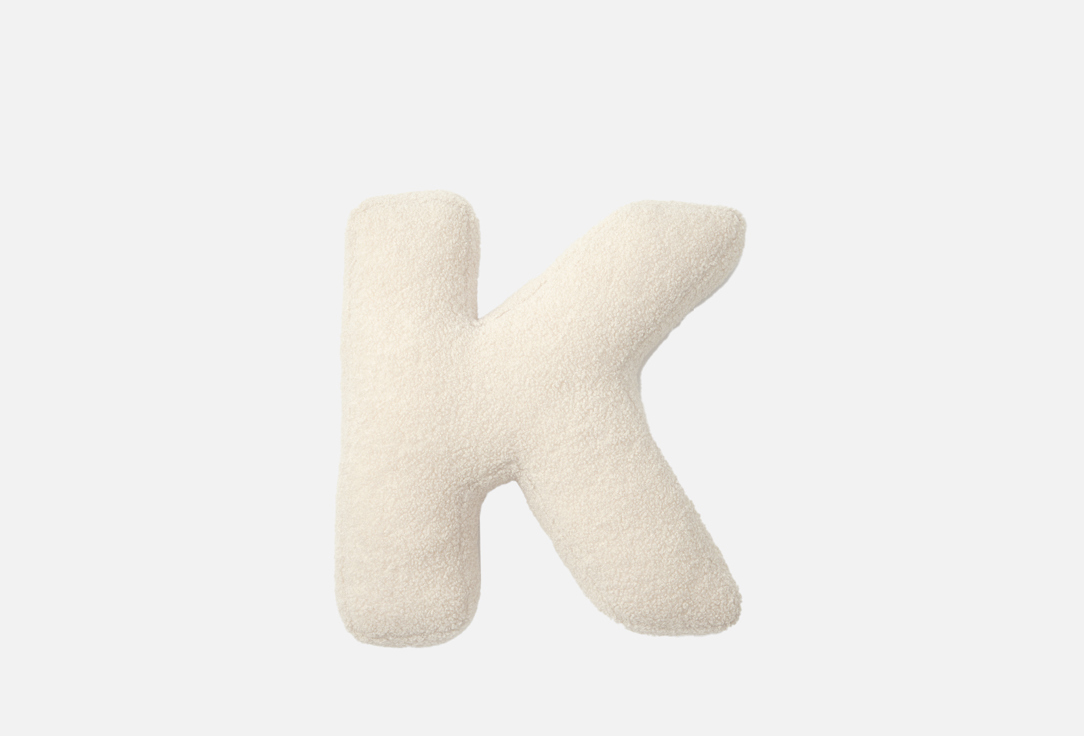 

Буква-подушка MG HOME, Бежевый, K, Мех барашек 1 шт