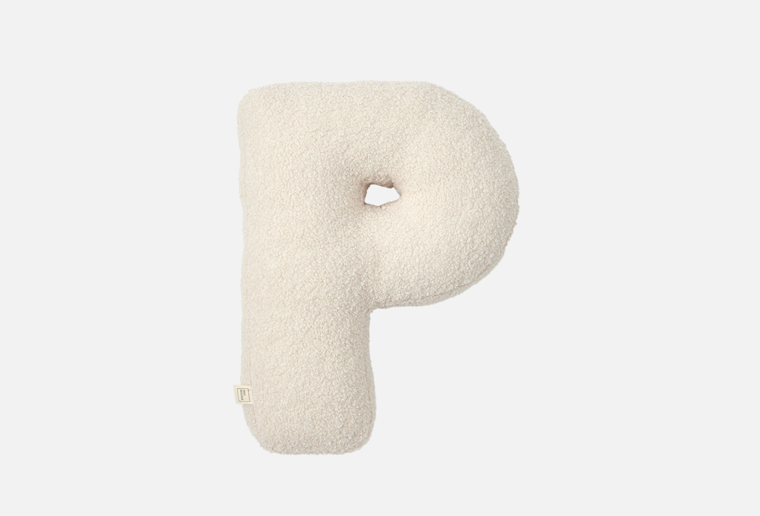 

Буква-подушка MG HOME, Белый, P, Мех барашек 1 шт