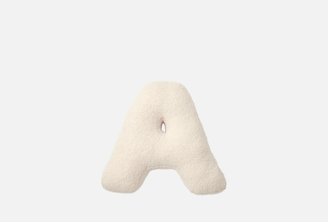 

Буква-подушка MG HOME, Белый, А, Мех барашек 1 шт