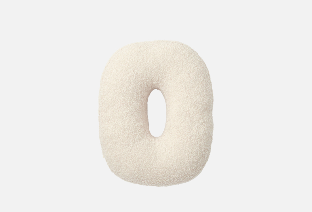 

Буква-подушка MG HOME, Белый, О, Мех барашек 1 шт