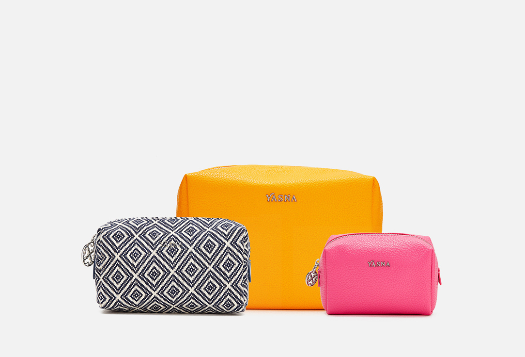 Изображение товара Набор из трёх косметичек YASNA Glam