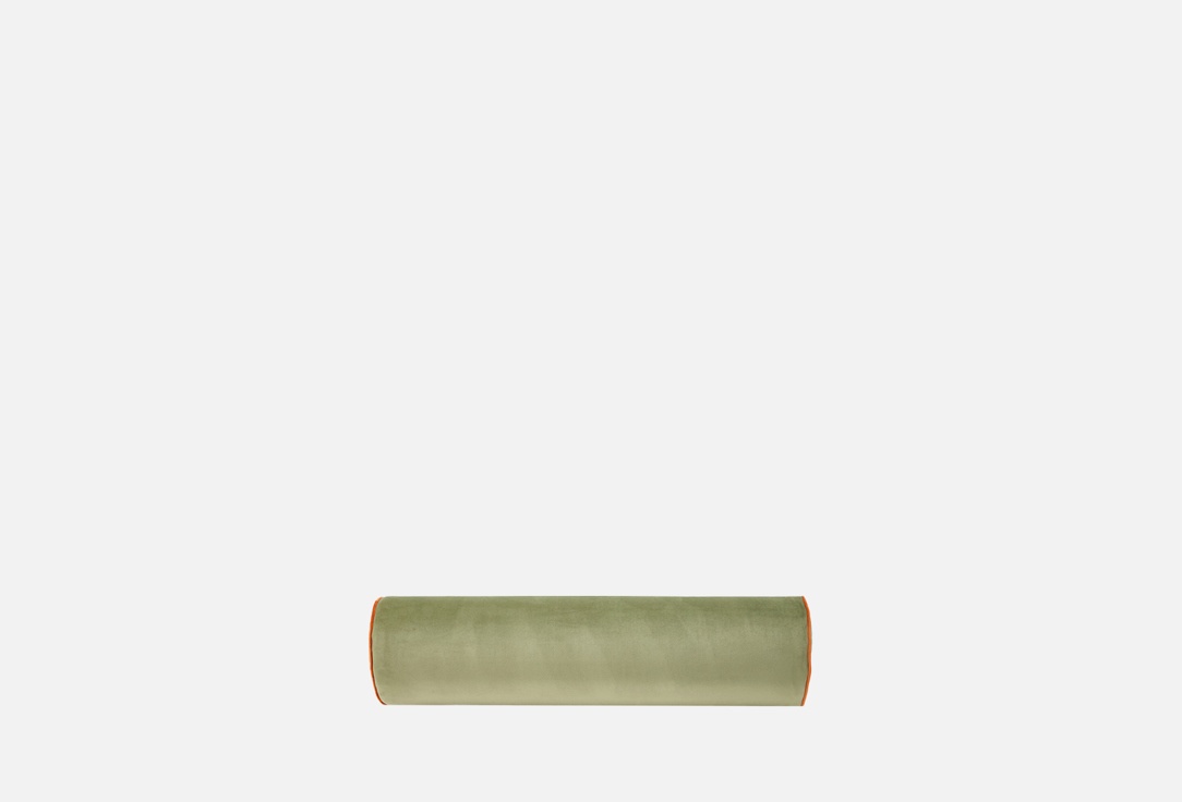 Подушка-валик MG HOME Зеленый с терракотовым кантом 