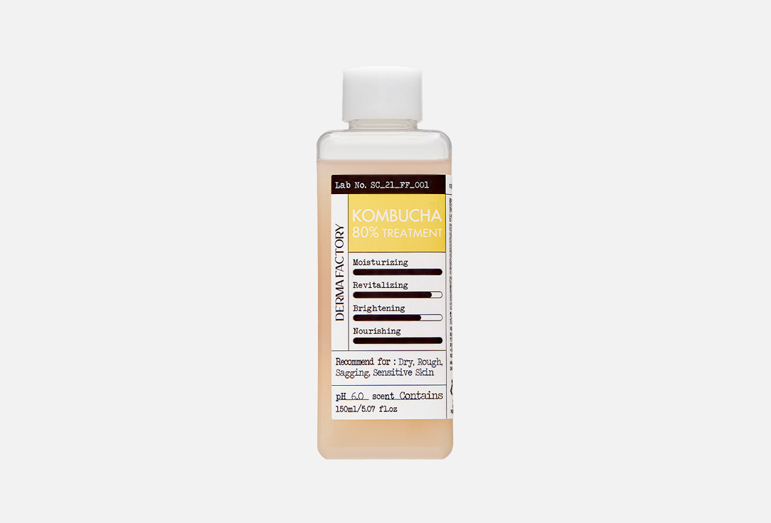 

Питательная эссенция-тонер для лица DERMA FACTORY, Kombucha 80% 150 мл