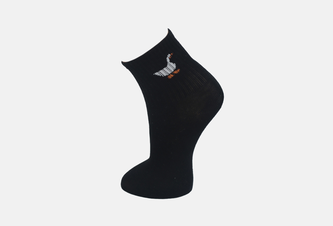 Носки R&S Гусь 36-39 мл 4шт спортивные короткие носки черные из хлопка р р 36 41 мужские женские дышащие арт lan