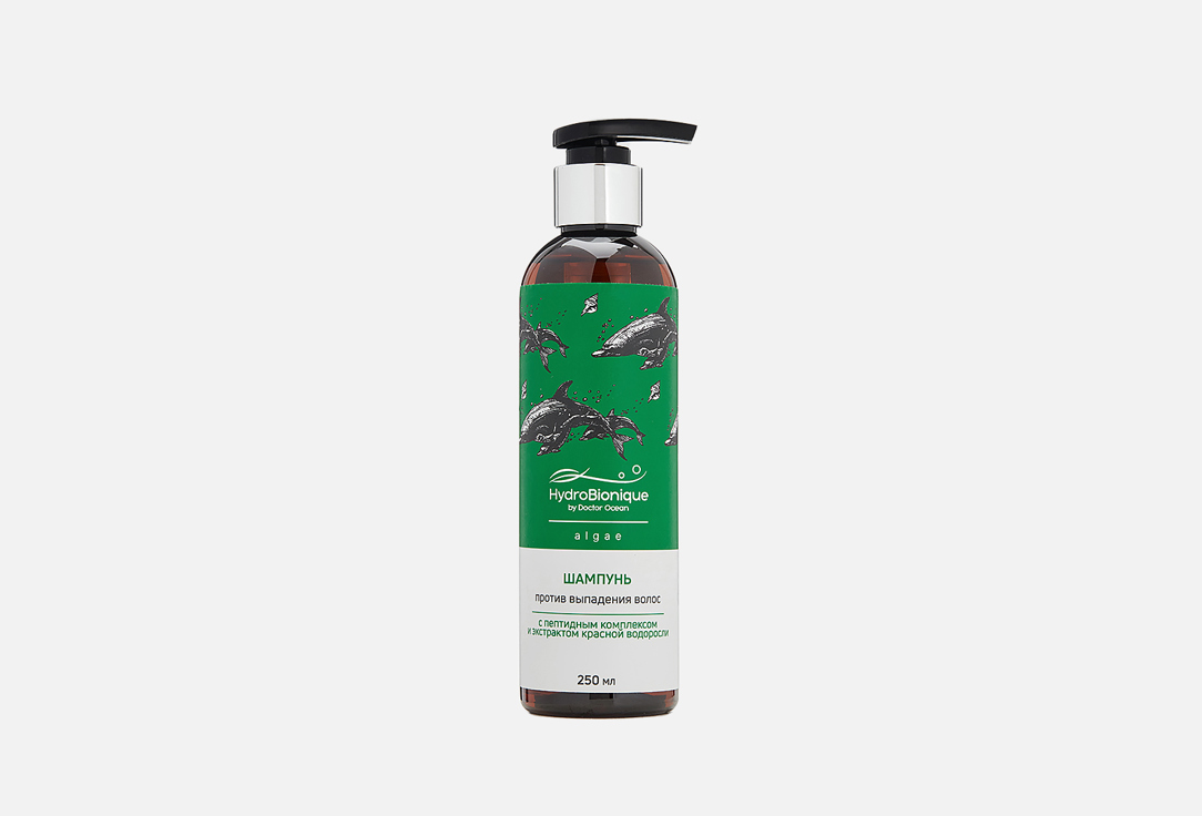 Шампунь-активатор для роста и против выпадения волос HYDROBIONIQUE BY DOCTOR OCEAN Peptide complex and red algae extract 250 мл