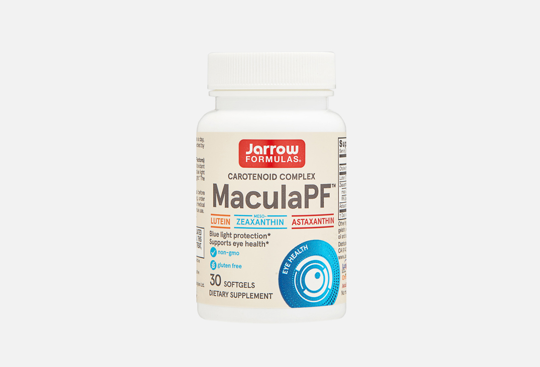 БАД для поддержки зрения JARROW FORMULAS Лютеин 20 мг в капсулах 30 шт бад для детокса jarrow formulas l глютамин 750 мг в таблетках 100 шт