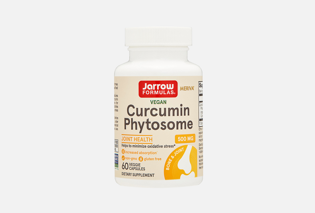БАД для поддержки сердечно-сосудистой системы JARROW FORMULAS Куркумин 500 мг в капсулах 60 шт бад для укрепления иммунитета jarrow formulas selenium synergy селен витамин е 60 шт